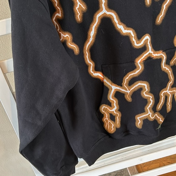 NWOT Darc Sport Wolves Club Lightning Black Hoodie - Picture 5 of 13